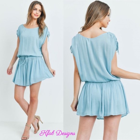 Lace Detail Drawstring Waist Dress - Picture 3 of 4